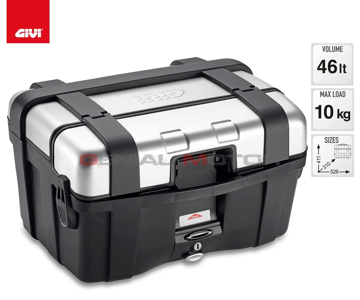 Valigia Givi Trk 46 Trekker 46lt Per Aprilia Pegaso 650 Strada 2005 > 2011 Trk46n-TRK46N--SR79-182352