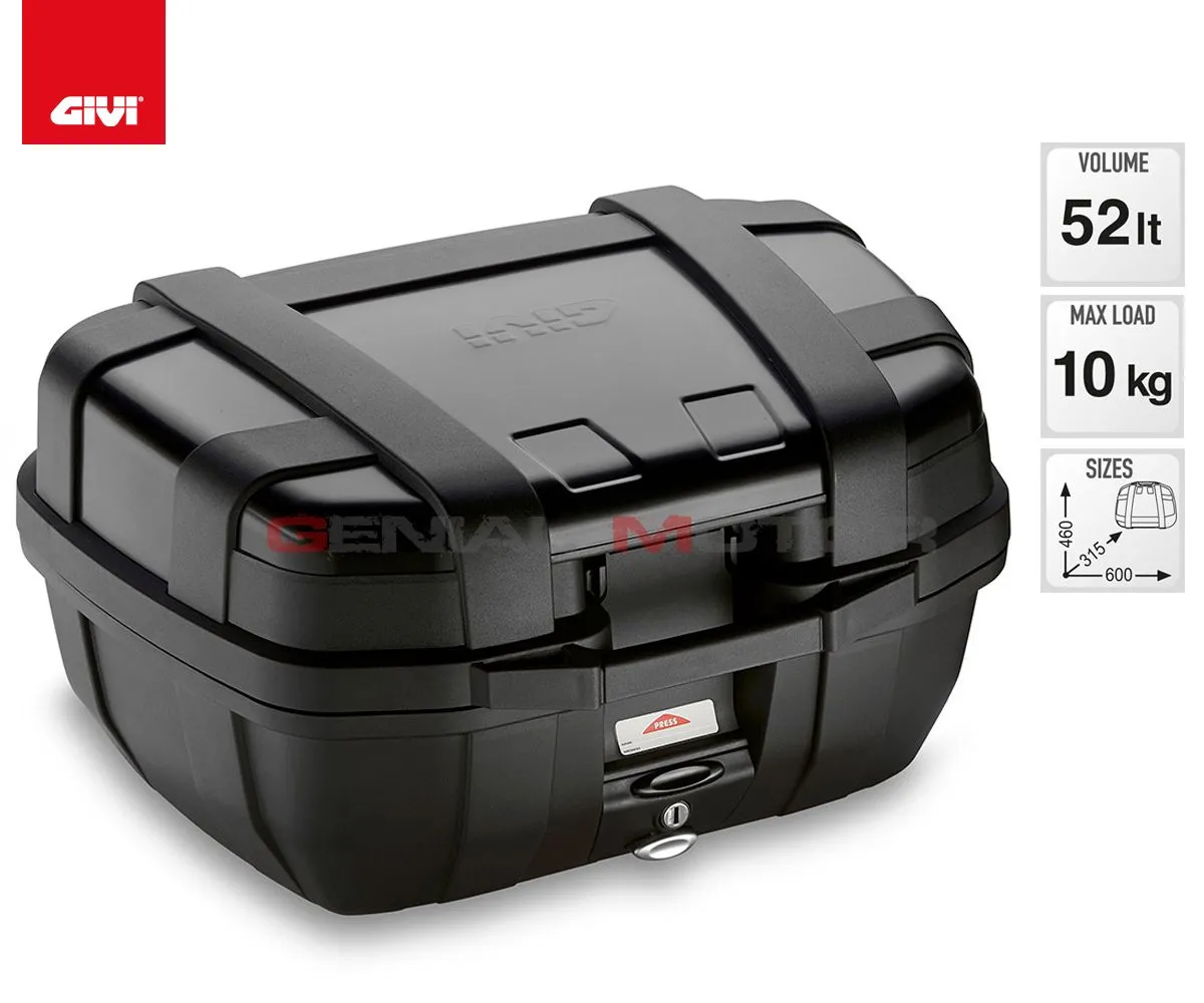 Valigia Givi Trk 52 Trekker 52lt Per Aprilia Pegaso 650 Strada 2005 > 2011 Trk52b-TRK52B--SR79-182351