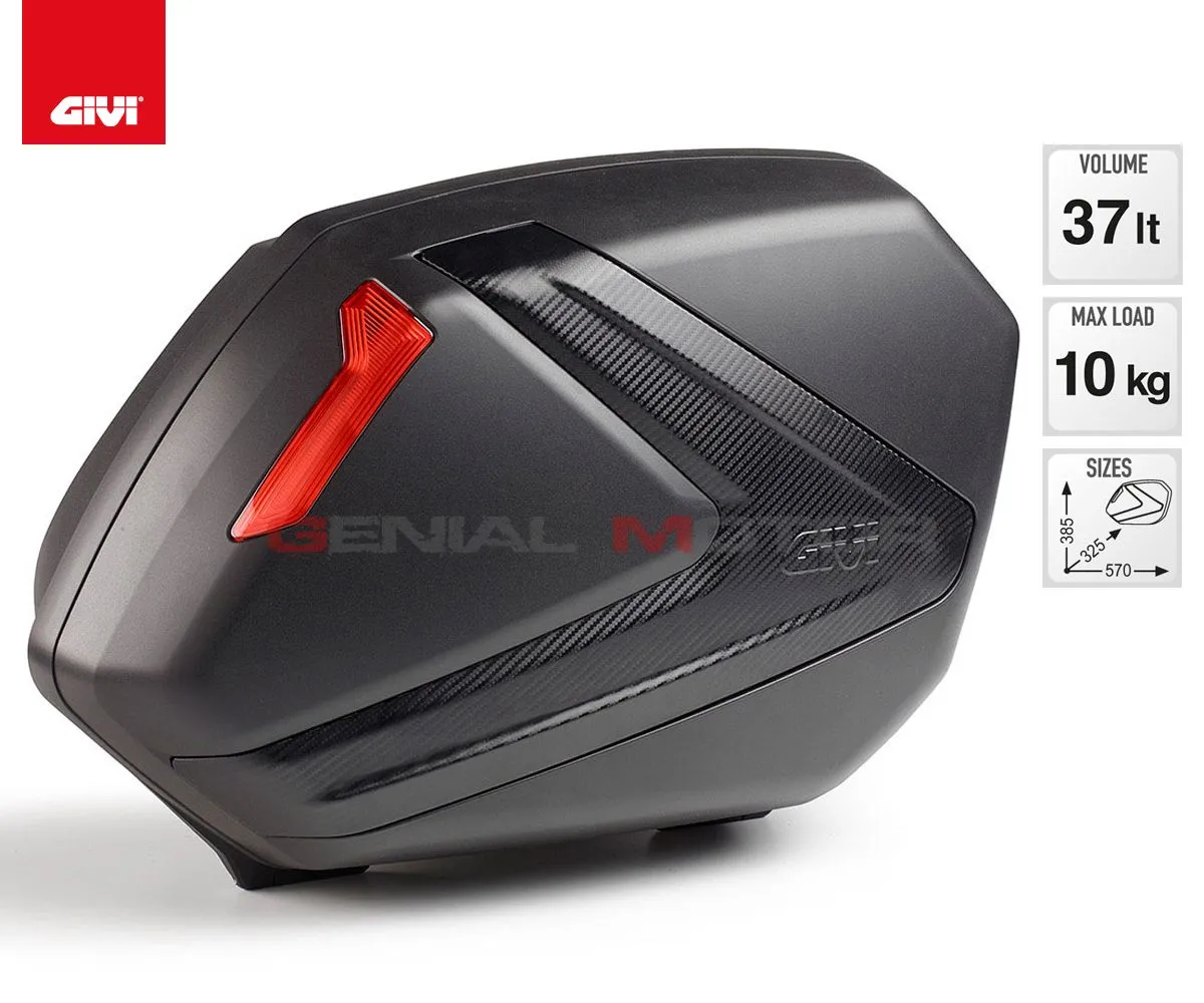 Valigie Laterale Givi V37 37lt Per Bmw K 1200 R 2005 > 2008 V37nn-V37NN--PLXR691-184989