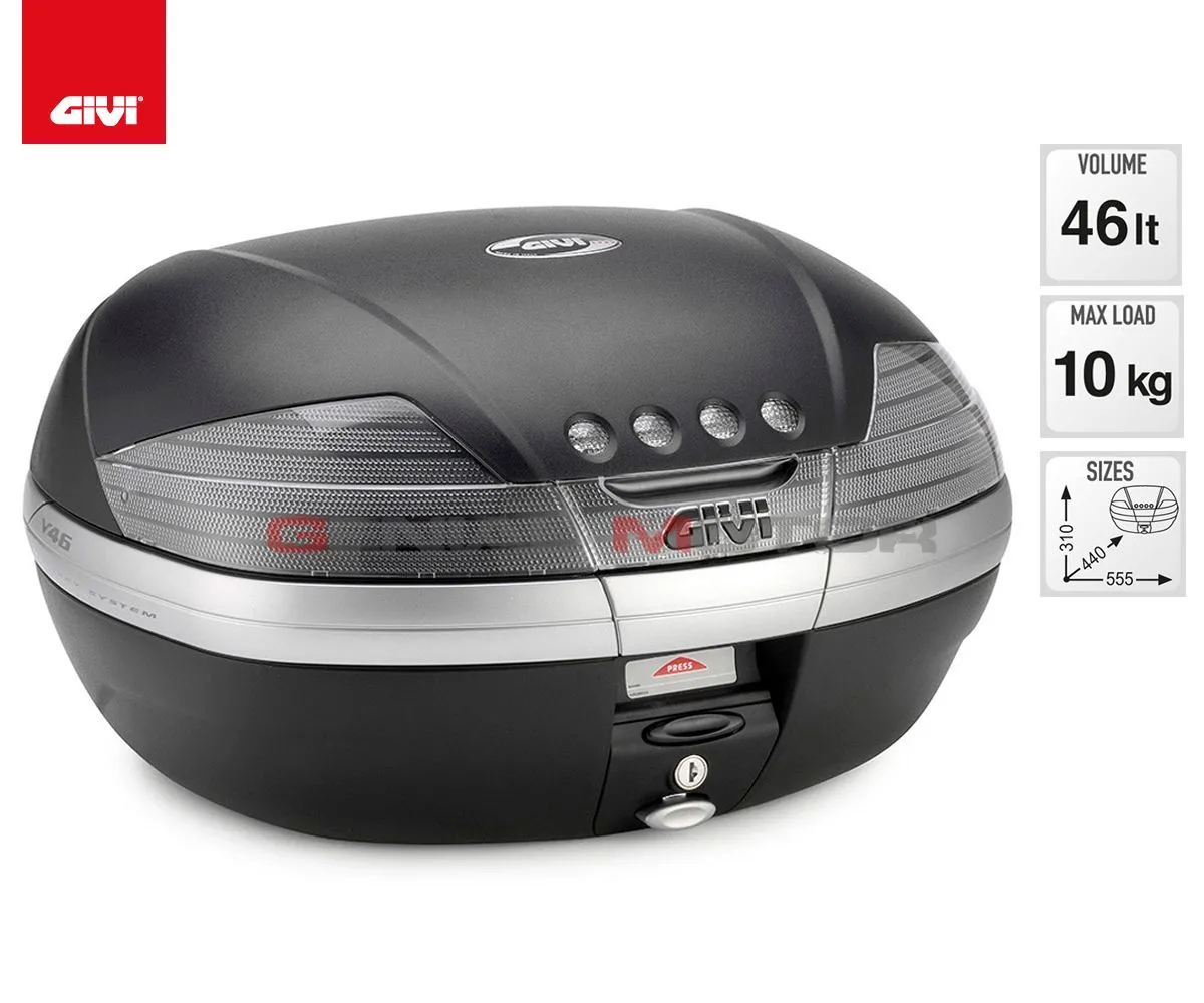 Valigia Givi V46 46lt Per Aprilia Pegaso 650 Strada 2005 > 2011 V46nt-V46NT--SR79-182371