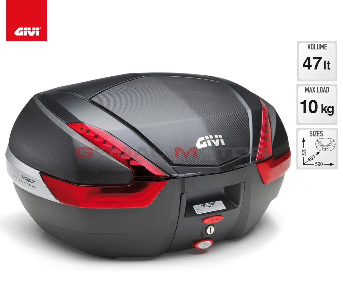 Valigia Givi V47 47lt Per Aprilia Pegaso 650 Strada 2005 > 2011 V47nn-V47NN--SR79-182364