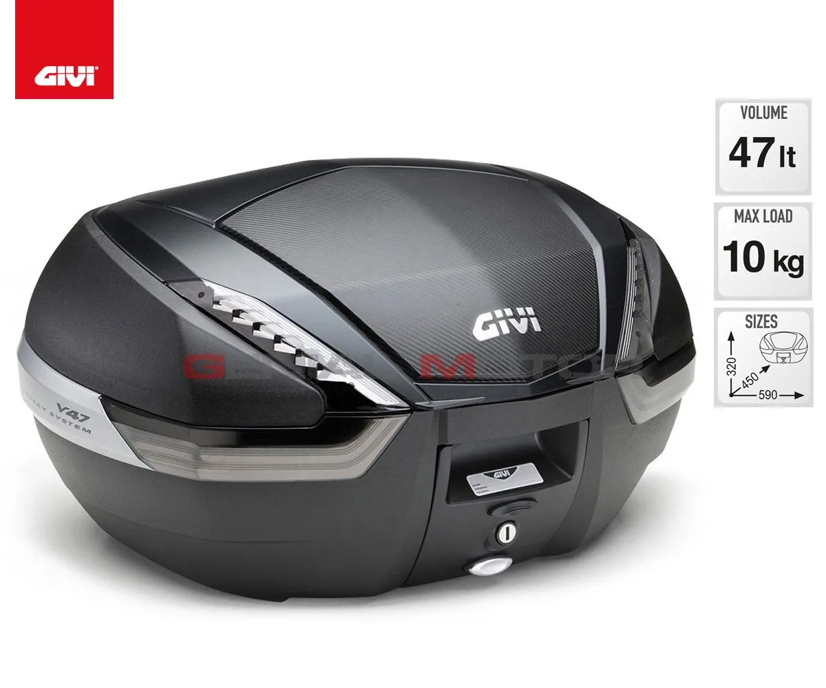Valigia Givi V47 47lt Per Aprilia Pegaso 650 Strada 2005 > 2011 V47nnt-V47NNT--SR79-182365