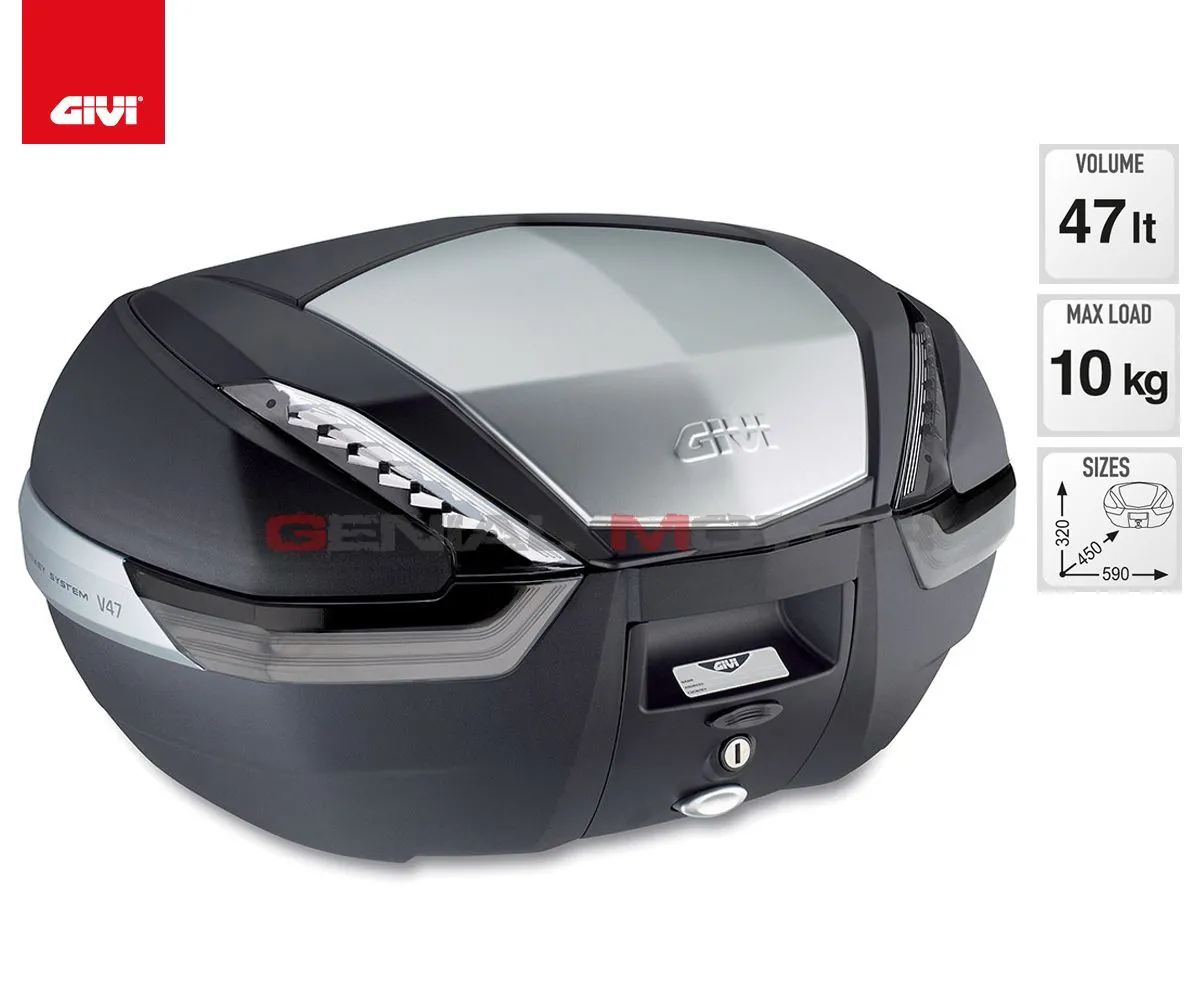 Valigia Givi V47 47lt Per Aprilia Pegaso 650 Strada 2005 > 2011 V47nt-V47NT--SR79-182363