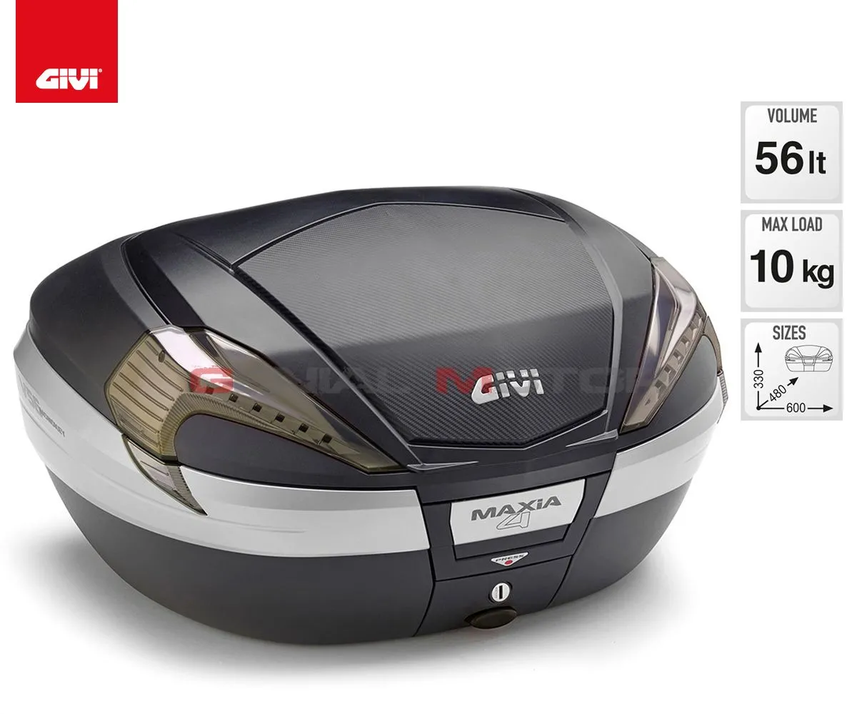 Valigia Givi V56n Maxia 4 56lt Per Aprilia Pegaso 650 Strada 2005 > 2011 V56nnt-V56NNT--SR79-182357