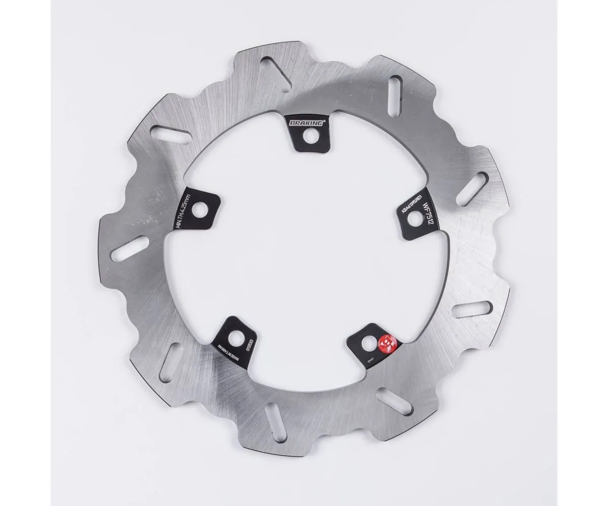 Wf7512 Disco Freno Posteriore Dx Braking W-fix Per Aprilia Rsv4 Factory 2009 > 2011-WF7512-112754