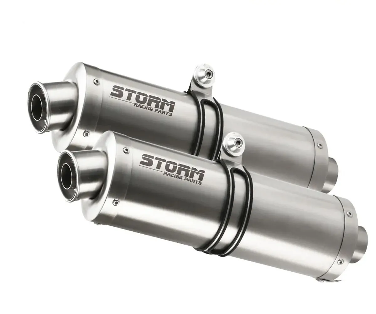 Scarichi Storm By Mivv Oval Acciaio Inox Per Yamaha Yzf 1000 R1 2007 > 2008-74.UY.027.LX1-108062