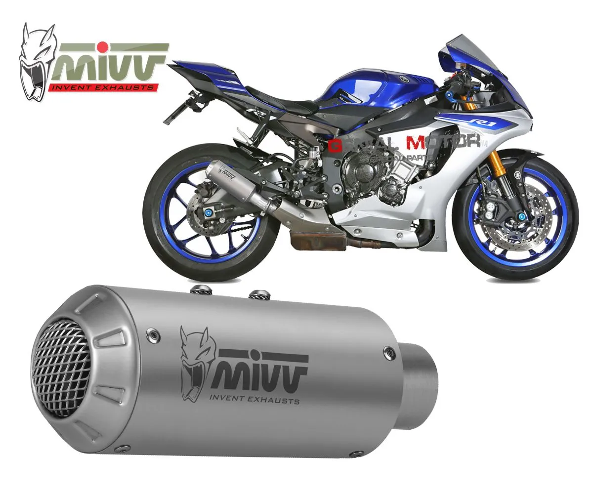 Terminale Scarico Omologato Mivv Mk3 Inox Per Yamaha Yzf 1000 R1 2015 > 2024-Y.050.LM3X-107807