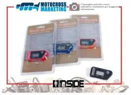 MOTOCROSS MARKETING AT2210R CONTAORE DIGITALE A VIBRAZIONE PARZIALE RESETTABILE ROSSO