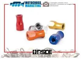 MOTOCROSS MARKETING AV2302B DADO LUNGO ERGAL X FERMACOP M8X28MM BLU 2PZ / COPPIA SERRAGGIO 13NM