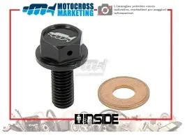 MOTOCROSS MARKETING AV3440N TAPPO DRENAGGIO OLIO MAGNETICO M8X20 NERO