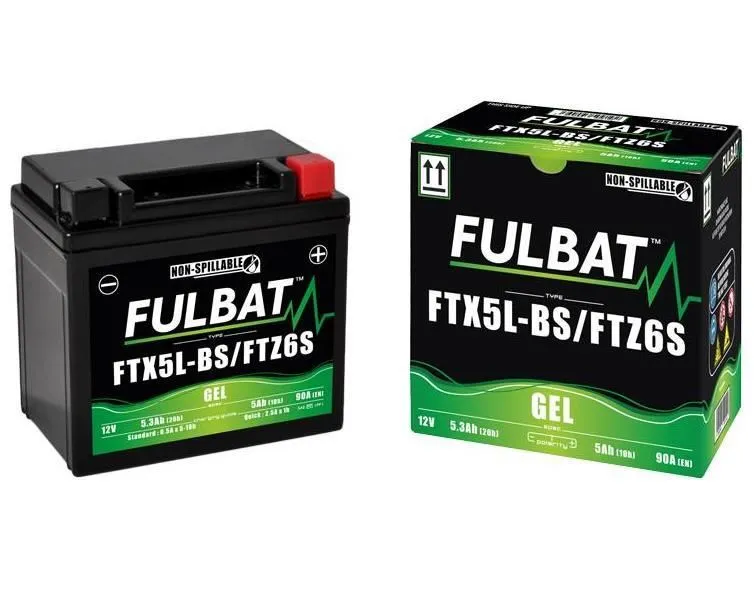 Batteria Fulbat per Aprilia RS4 50 11-17 FTX5L-BS sigillata attivata da 12V