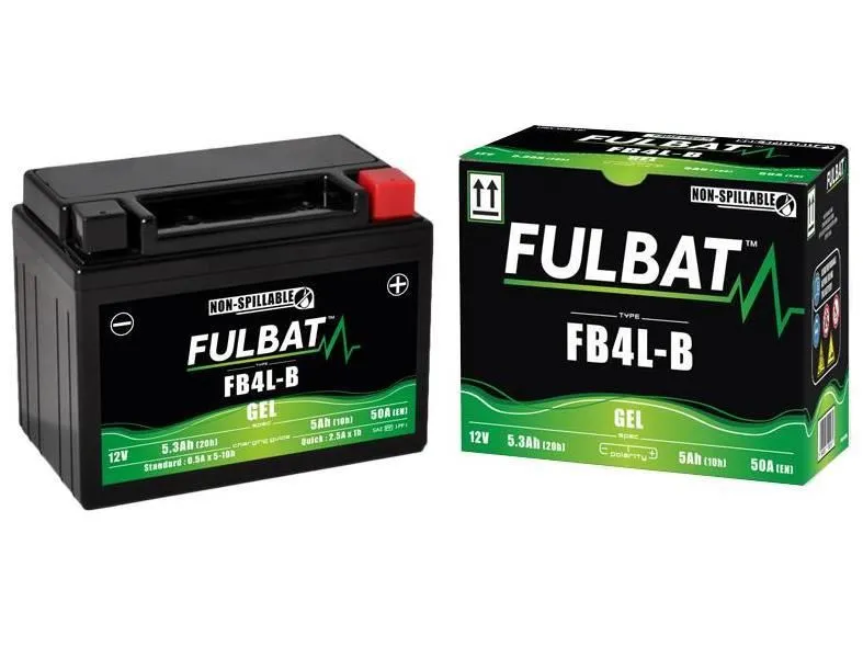Batteria Fulbat per aprilia tuareg 50 wind 88-89 FB4L-B sigillata attivata da 12V