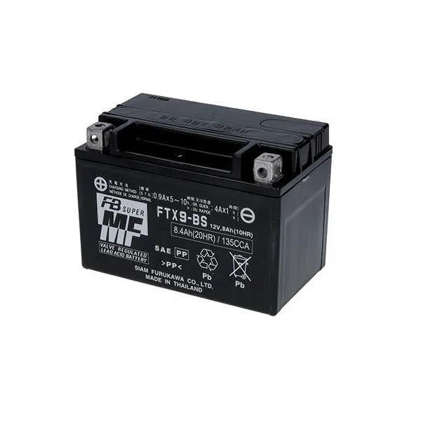 Batteria FURUKAWA per Triumph Trident 660 ABS 2021 FTX9-BS da 12V/8AH (Dimensioni 152x88x106 mm)