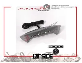 BIONDI 8900917 LUCE TARGA AMOK ALLUMINIO SPAZZOLATO