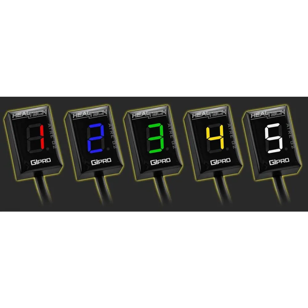 Contamarce Healtech GIpro ATRE G2 per Kawasaki Z 900 17-25 indicatore di marcia con eliminatore limitatore di giri e velocità con cavo di collegamento modello HT-GPAT-K06