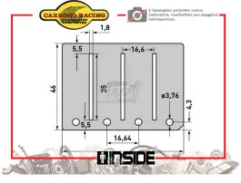 CARBONO RACING A212 LAMELLE PACCO LAMELLARE ORIGINALE