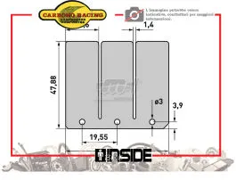 CARBONO RACING A222 LAMELLE PACCO LAMELLARE ORIGINALE