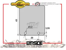 CARBONO RACING A322 LAMELLE PACCO LAMELLARE ORIGINALE