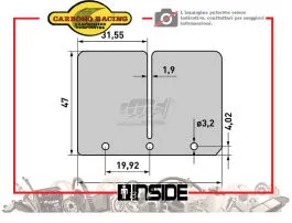 CARBONO RACING B202 LAMELLE PACCO LAMELLARE ORIGINALE