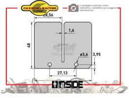 CARBONO RACING B282 LAMELLE PACCO LAMELLARE ORIGINALE