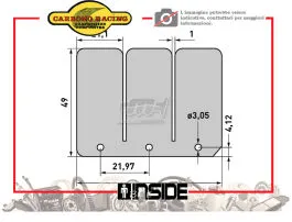 CARBONO RACING B602 LAMELLE PACCO LAMELLARE ORIGINALE