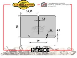 CARBONO RACING G722 LAMELLE PACCO LAMELLARE ORIGINALE
