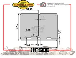 CARBONO RACING V674 LAMELLE PER V-FORCE3