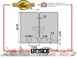 CARBONO RACING V884 LAMELLE PER V-FORCE3