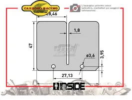 CARBONO RACING X182 LAMELLE PACCO LAMELLARE ORIGINALE