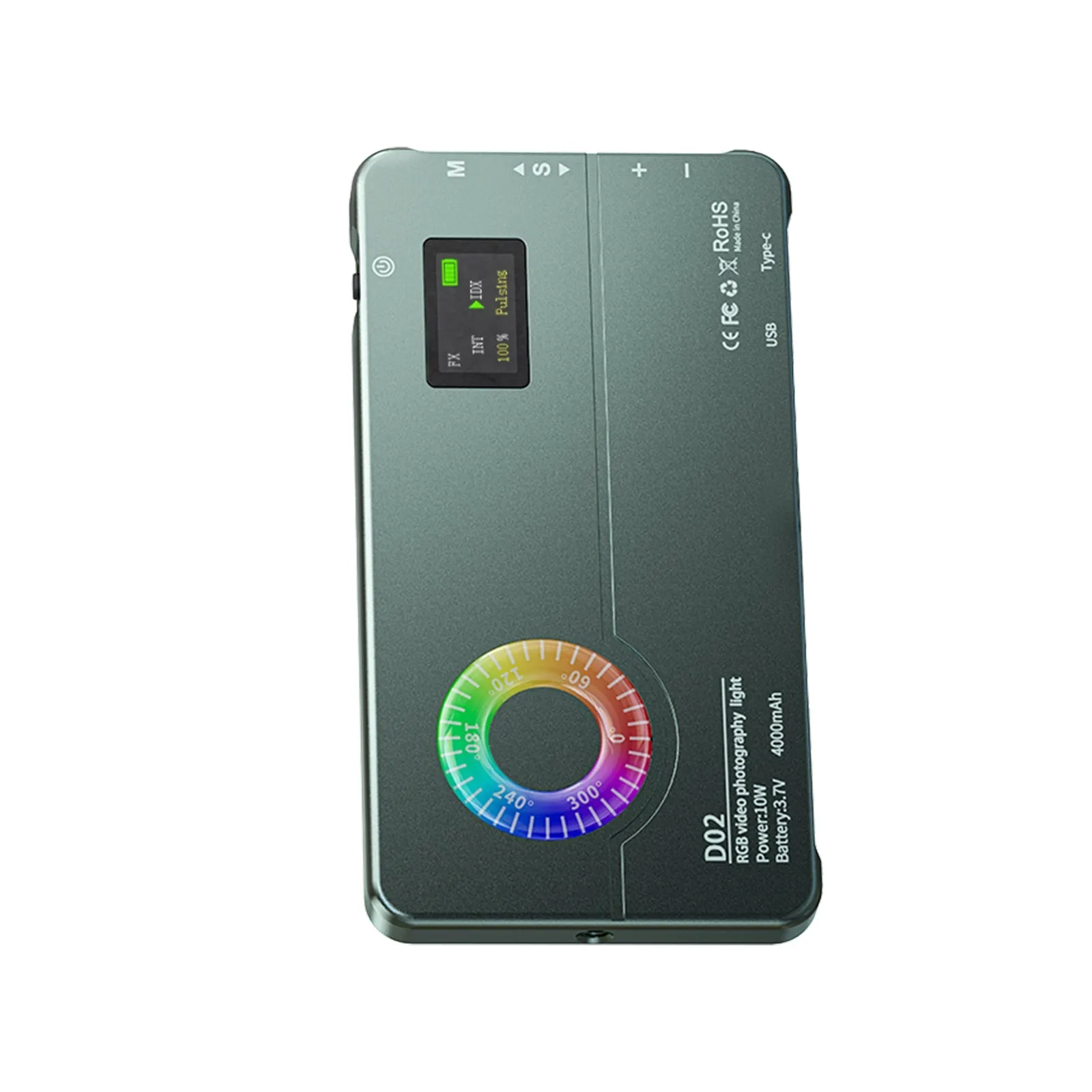 D02 RGB Fill Light Caméra vidéo Téléphone portable Lumière de remplissage LED couleur en direct