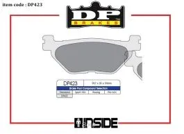 DP BRAKES DP423 PASTIGLIE FRENO MESCOLA STANDARD
