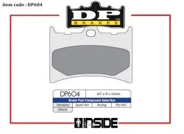 DP BRAKES DP604 PASTIGLIE FRENO MESCOLA STANDARD