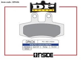 DP BRAKES DP606 PASTIGLIE FRENO MESCOLA STANDARD