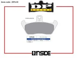 DP BRAKES DP618 PASTIGLIE FRENO MESCOLA STANDARD