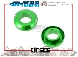 MOTOCROSS MARKETING DR005V DISTANZIALI MONTAGGIO RAPIDO RUOTA POSTERIORE KAWASAKI VERDE