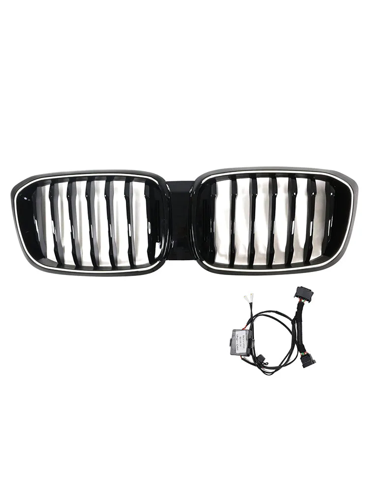 Grille de calandre avant en maille noire brillante pour BMW X4 G02 pré-rehaussée 2018-2021 51138469959 51138469960