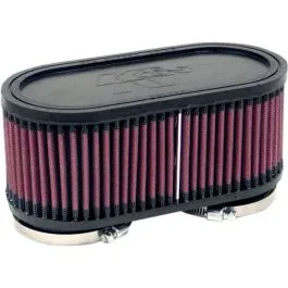 K&N RU-2970 UNIVERSAL DUAL FLANGE FILTER OVAL STRAIGHT
