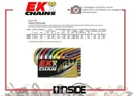 EK420SR 122 CATENA TRASMISSIONE PASSO 420 / 122 MAGLIE